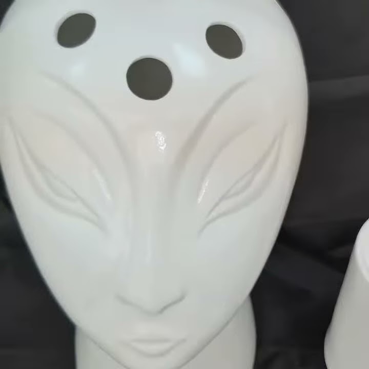 Ваза керамическая в виде головы - YouTube