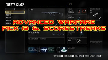 Call of Duty: Advanced Warfare Multiplayer Reveal | Pick 13 & Scorestreaks System