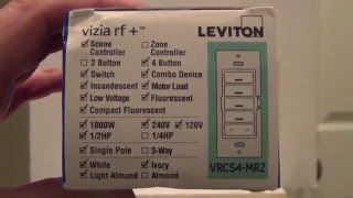 Leviton VRCS4 MRZ Include and Internal Load Switch Setup - Vera