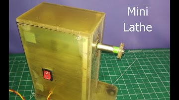 How to make a Mini Lathe Machine at Home