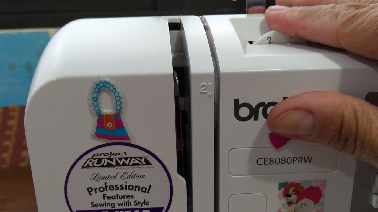 Brother CE8080 PRW/ ajuste de tensión. YouTube