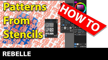 Rebelle Stencil Patterns | How To Create