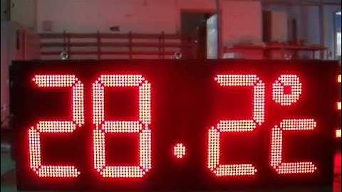 Led time, date, temperature Display