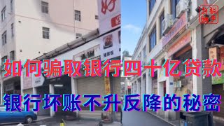 如何骗取银行贷款四十亿||中国的银行坏账不升反降的秘密