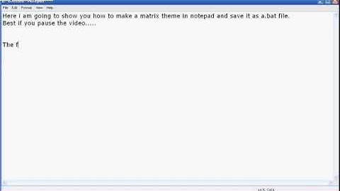 Matrix Batch Program