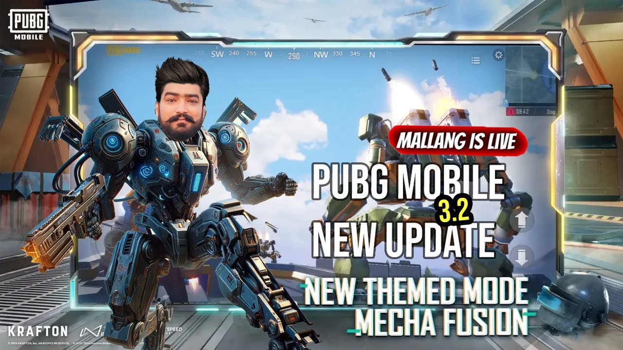 PUBG MOBILE NEW UPDATE 3.2  120 FPS MECHA FUSION MODE ! NEW ROYALPAS GIVEAWY  LIVE 