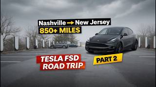 Tesla Road Trip: Nashville to New Jersey (850+ Miles Using FSD… Here's Where it Struggled) | Part 2