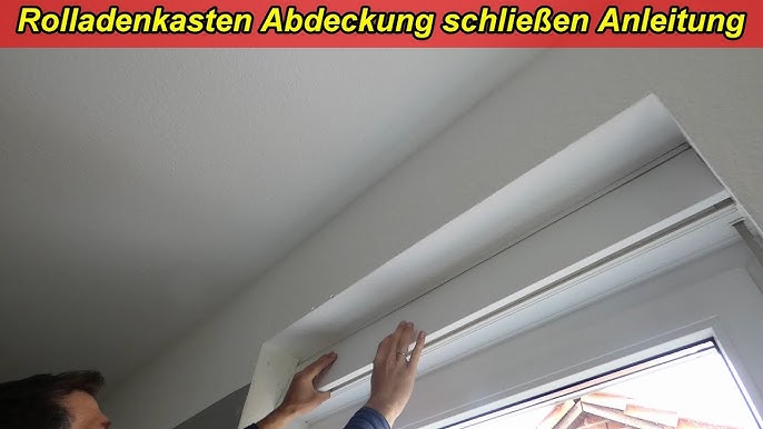 HEXIM Rollladenkastendeckel mit Dämmung, Rollladendeckel PVC Rollladen  Profile Revisionsklappe Fenster