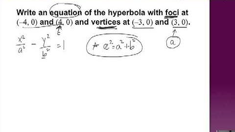 Algebra 2 Section 9-5 "Hyperbolas" (part 3)