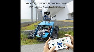 Yahboom Pi G1 Tank AI Vision Raspberry Smart Robot with WiFi Camera and 370 Motor for STEM Education