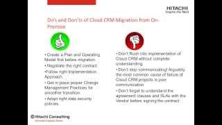 Copy of Journey to the Cloud CRM from Enterprise CRM