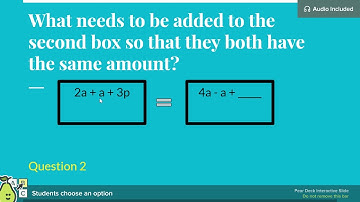 Early Algebra: Expressions and Equality-Lesson 3 - Google Slides