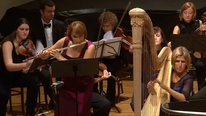 Mozart Concerto for Flute  Harp and Orchestra in C major, K 299 - complete - LIVE