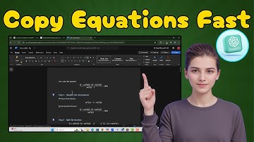 How To Copy Equations From ChatGPT To Word On PC - Step-by-Step Guide