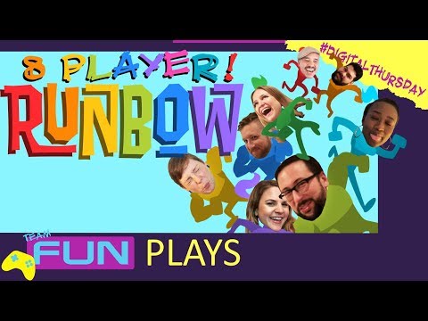 Let's Play 8 PLAYER Runbow!! - Team Fun #DigitalThursday