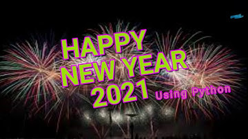 Happy New Year using python