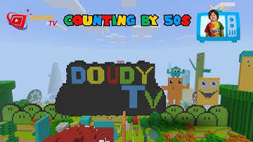 COUNTING BY 50s Minecraft Numberblocks | MARIO THEME | BY DOUDY TV