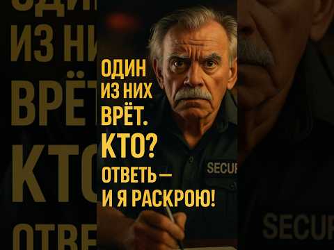 🕵️♂️ Один из них врёт. Кто? Ответь — и я расскажу!