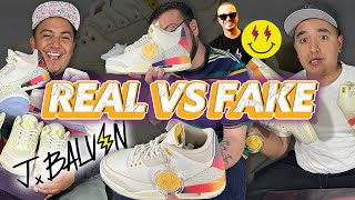 J BALVIN JORDAN 3 LEGIT VS FAKE🔥 CUAL ES EL BUENO???🔥🔥🔥