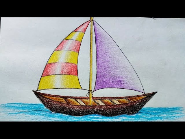 How to Draw a Boat - Really Easy Drawing Tutorial