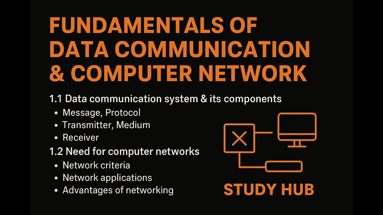 CND Lecture1~ Fundamentals of Data Communication and Computer Network ...