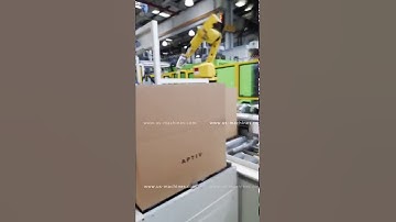 Automatic carton box forming erector sealing machine for robot hand feeding packing line