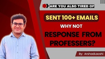 Tired of Sending 100+ Emails to Professors with No Reply? Here’s the Solution!