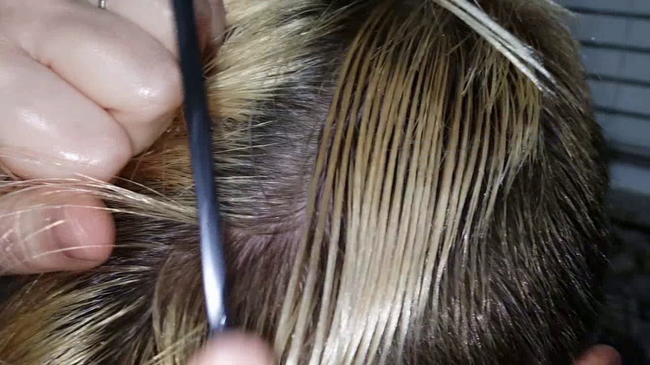 A white Christmas :) dandruff shampoo scratching comb massage oil on my son ASMR hair little talking