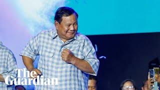 Mantan jenderal kontroversial Prabowo Subianto mengklaim kemenangan dalam pemilu Indonesia