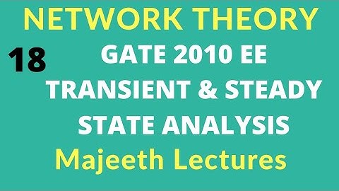 Network Theory GATE 2010 EE Solution |#18|