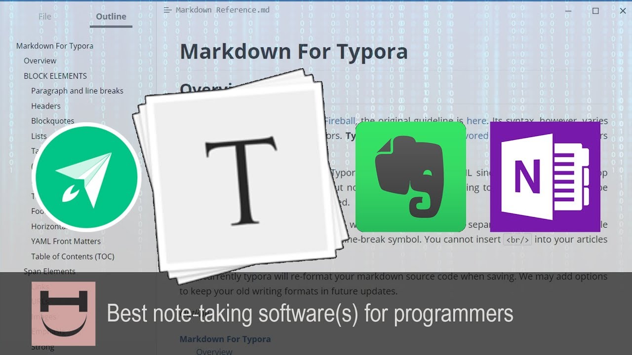 Best Note taking Software For Programmers Typora YouTube