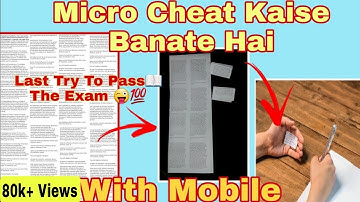 Mobile Se Micro Cheat kese Banaye | EASY TIPS with Mobile | How to make Micro Cheat without Laptop