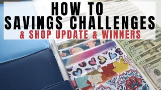 HOW TO DO SAVINGS CHALLENGES | HOW TO CASH STUFF | 18K GIVEAWAY WINNERS | CASH STUFFING MONEY BINDER