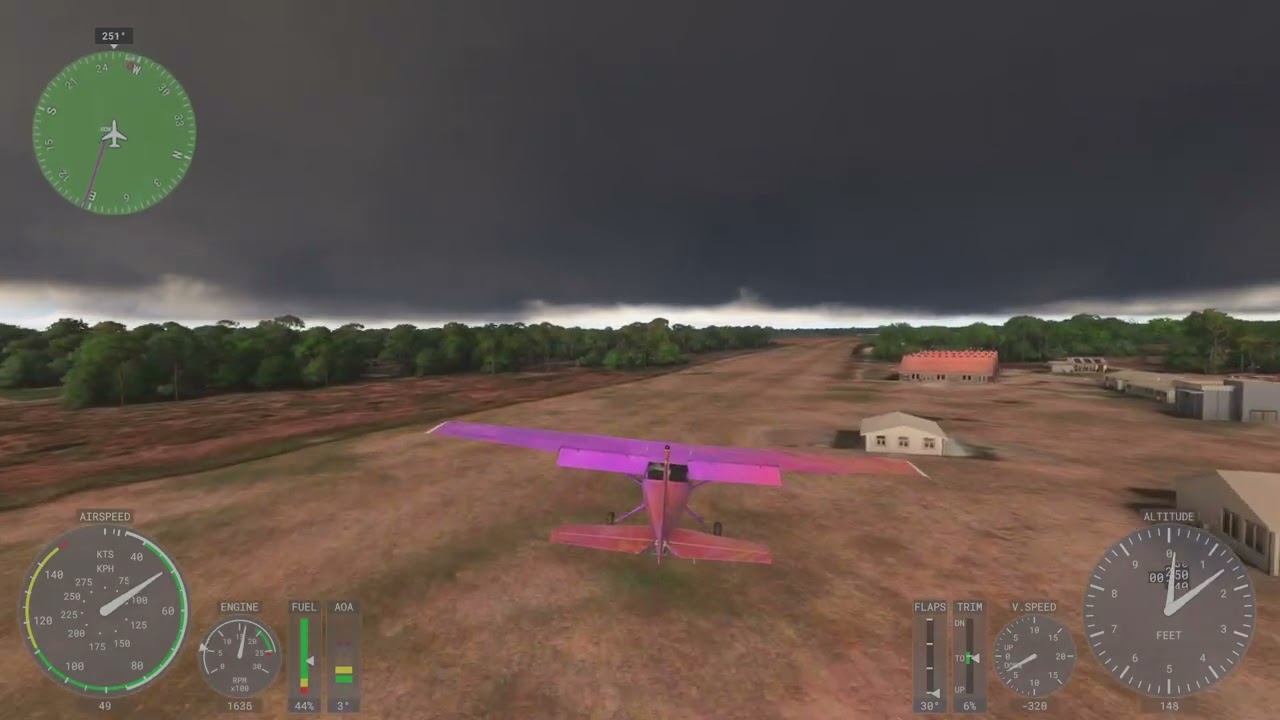 Landing at Foxpine Aerodrome in Cessna 152 MSFS 24. Pilot lands at every airport in the world