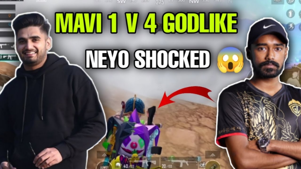 Mavi 1 v 4 Team Godlike | Neyo Shocked By Mavi | Mavi Vs Jonathan - YouTube