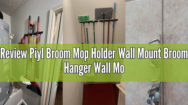 Review Piyl Broom Mop Holder Wall Mount Broom Hanger Wall Mounted Metal Organization Garage Storage