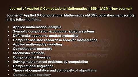 Applied & Computational Mathematics Journals | OMICS Publishing Group
