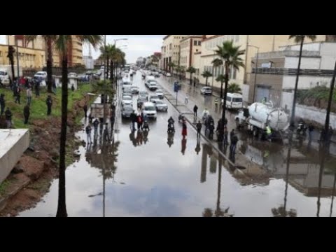 فيديو يوثق حالة الدارالبيضاء مساء اليوم