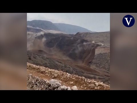 Un enorme deslizamiento de tierra en Turquía deja atrapadas a 9 trabajadores de una mina de oro