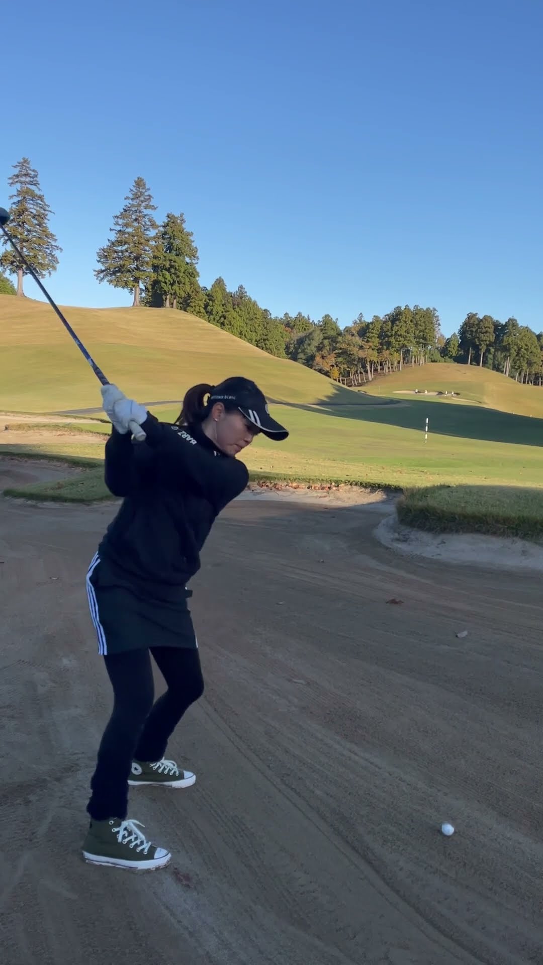 とりあえず脱出ね！7番ウッド #golf