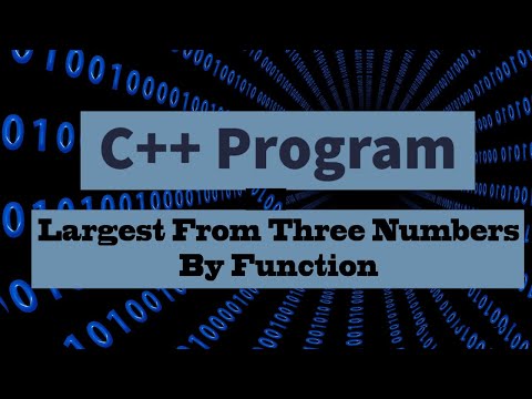 C++ Program to find Largest from three by function Hindi | Programming | Learning Passion