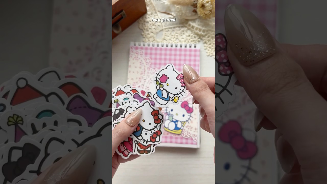 Hello Kitty Journaling🌷💝💕Sanrio  Scrapbooking 
