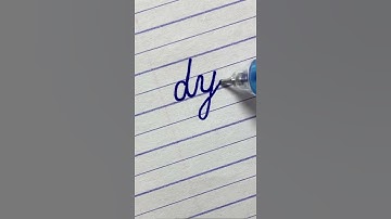 dy - Learn to write cursive small letter connections | Cursive handwriting practice for beginners