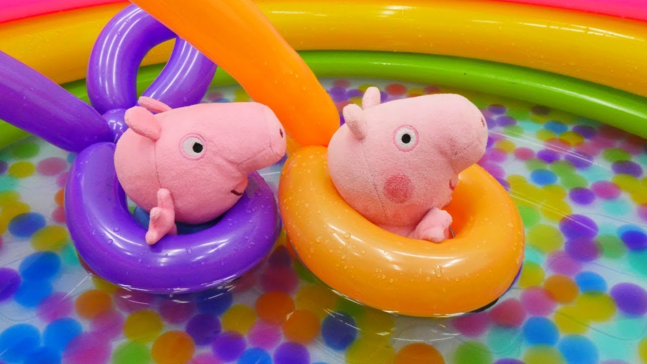 🔴¡Aprende los Palabras con Nueva Piscina de Peppa Pig!🔴 ¡Video para  Niños! 