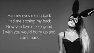 Vignette de la vidéo "Ariana Grande ~ Thinking Bout You ~ Lyrics (+Audio)"