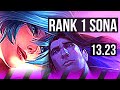 Sona  ashe vs taric  kalista sup  rank 1 sona 9216 19m mastery  euw challenger  1323