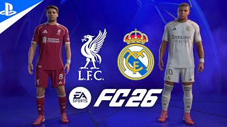 🏆 Liverpool vs Real Madrid  UEFA Champions League  Mbappe vs Isak  EA SPORTS FC 26 Gameplay ⚽🔥