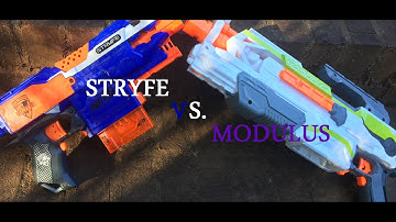 Nerf Stryfe vs. Modulus (Which Basic Flywheel Blaster is Best?!?)