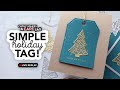 Cathy Makes a TAG Live: simple but festive holiday tag!