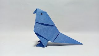 How to make a paper bird - paper bird origami